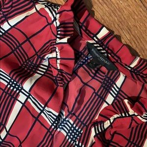 Banana Republic Plaid Sleeveless Blouse